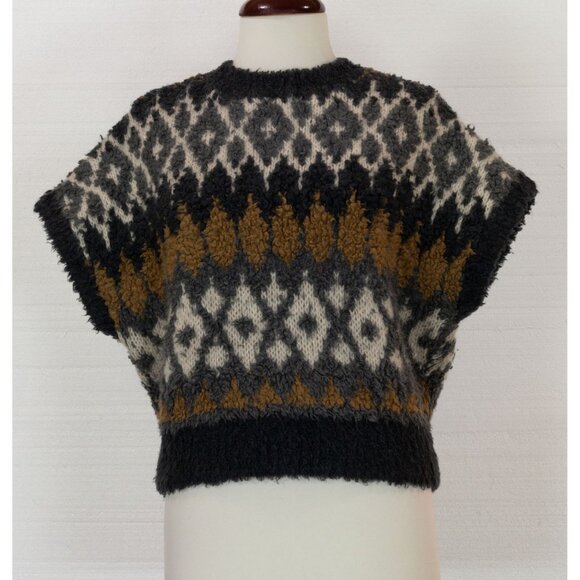 $4500 BRUNELLO CUCINELLI CASHMETE BLEND SEQUIN FUZZY SWEATER 2022 COLLECTION XS - Picture 4 of 10